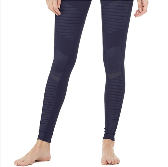 Navy Alo Moto Leggings *brand new!* - Picture 3 of 4